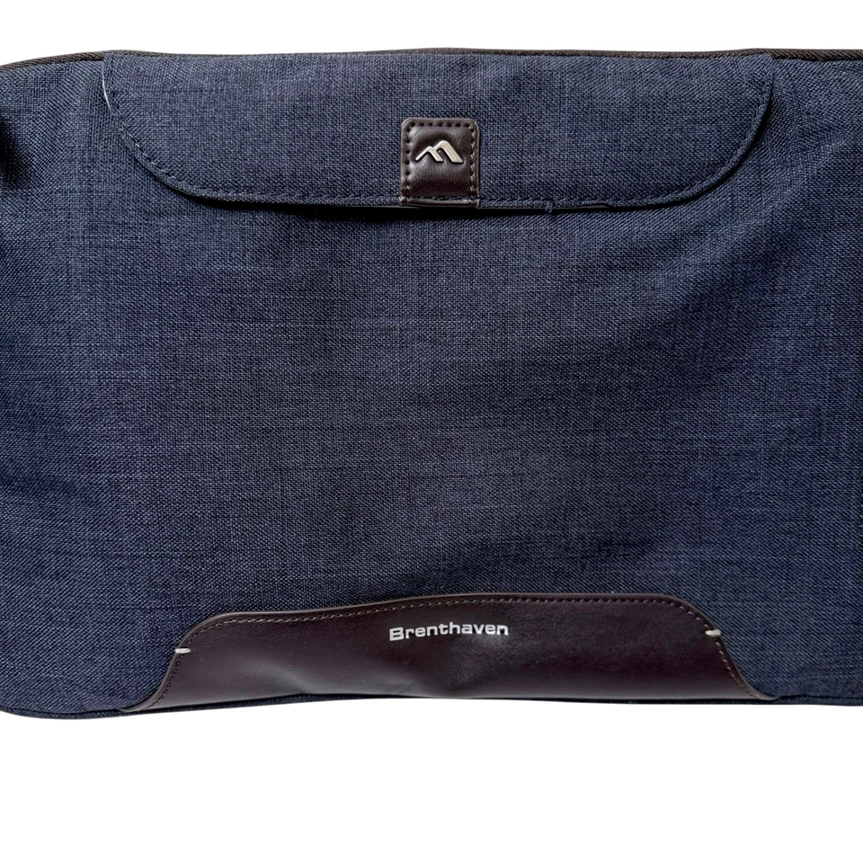 Brenthaven Collins чехол iPad / планшетов держатель синий ткани коричневый искусственной кожи отделки - Изображение 2 из 4