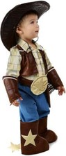 4pc Brendan Western Cowboy HAT Nutty Squirrel Halloween Costume Child XS 4