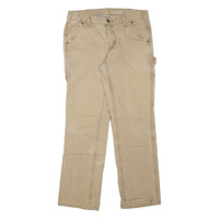 CARHARTT Carpenter Workwear Womens Jeans Beige Regular Straight W29 L28