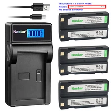 Kastar Battery LCD Charger for EI-D-Li1 Trimble 92600 Trimble R7 Trimble R8