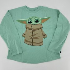 Disney Parks Star Wars Mandalorian The Child Baby Yoda Youth Spirit Jersey Large
