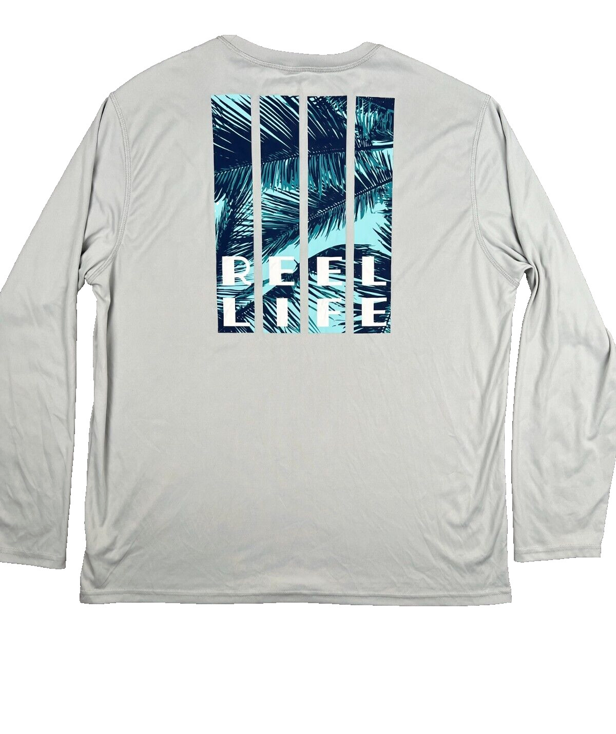 Reel Life Shirt Men XXL Gray Sun Ray Defender Series Long Sleeve