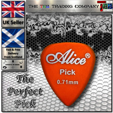 Alice Guitar Picks Plectrums - 0.71mm - 1/2/3/6/12/20/50 Packs - Choose Your Qty