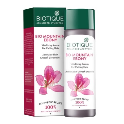 Biotique Bio Mountain Ebony Vitalizing Serum  Falling Hair FACTORY Sealed 120ML