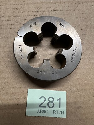 warrior 1 1/4 x 7 bsw die