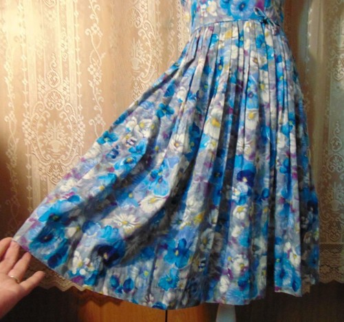 VTG 50S HAWAIIAN CASUALS by Stan Hicks Waterfall Cotton Sundress 28W - Picture 11 of 11