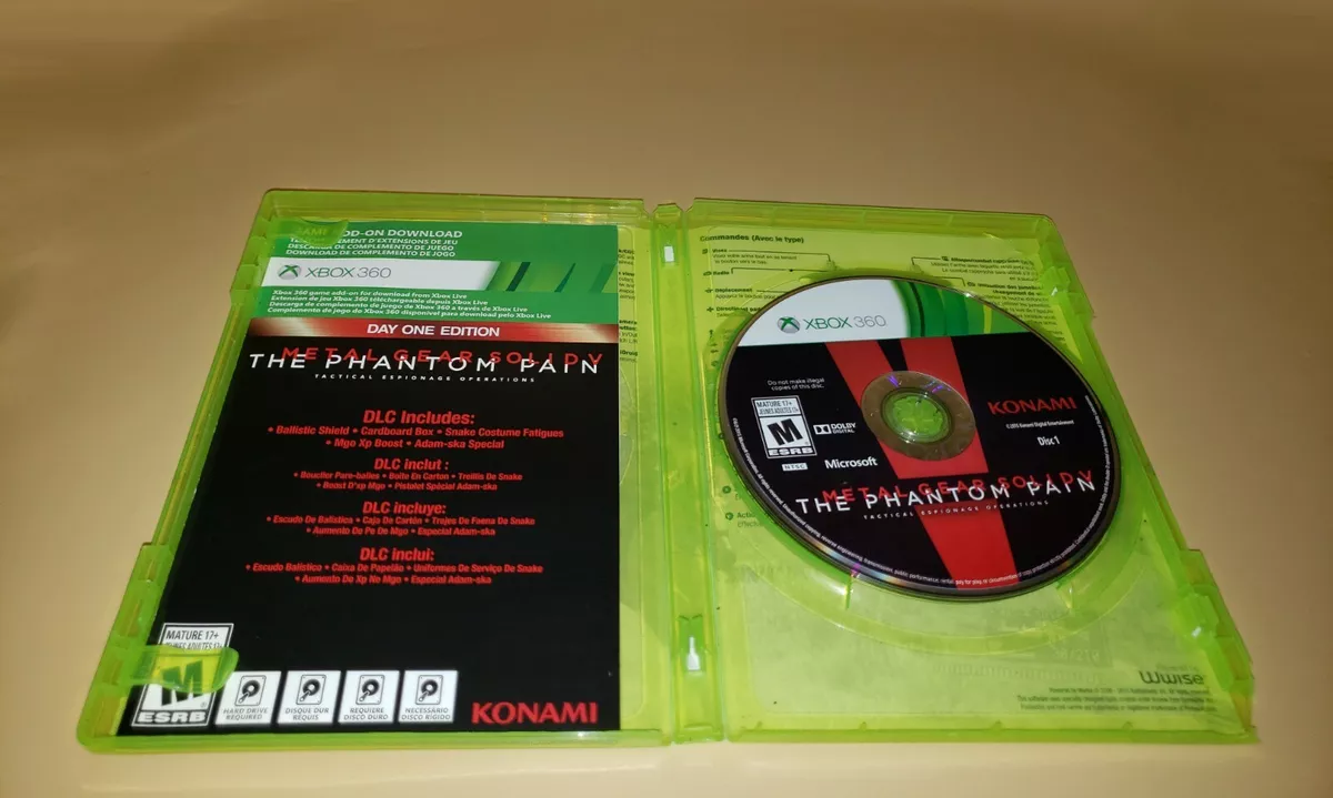 2015 Xbox 360 Metal Gear Solid V: The Phantom Pain Video Game Complete!