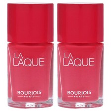 La Laque - 04 Flambant Rose by Bourjois for Women-0.3 oz Nail Polish-Pack of 2