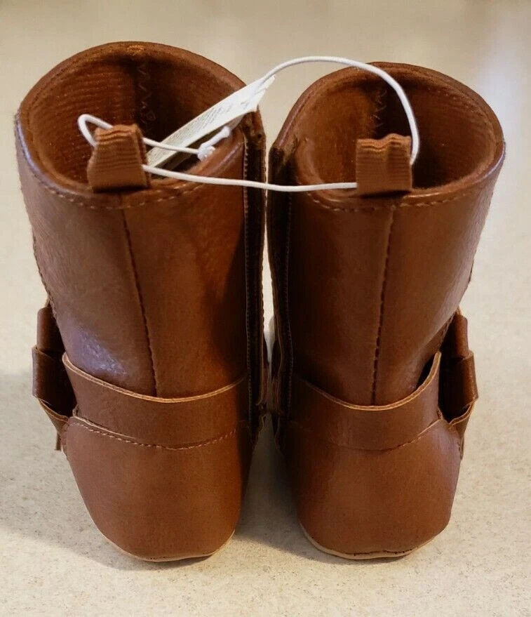 NUEVO Infante *3-6**6-12**18-24* Meses ANTIGUO AZUL MARINO Zapato de Cuna Botas Imitación Cuero Suave Foto 4 de 4