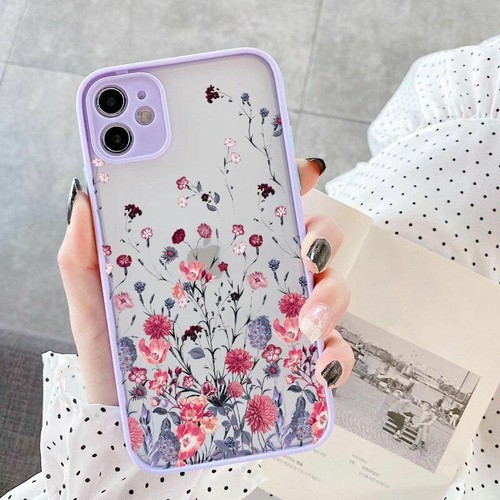 Funda de teléfono pintada a mano para iPhone X XS MAX XR colorida con flores a prueba de golpes - Imagen 10 de 11