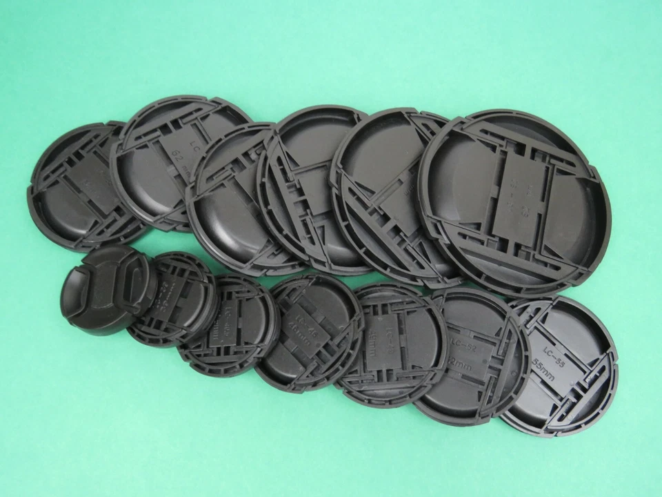 Centre Pinch Front Lens Cap Snap-on sizes 37mm-112mm for Nikon Canon Sony Lenses - Image 3 of 3
