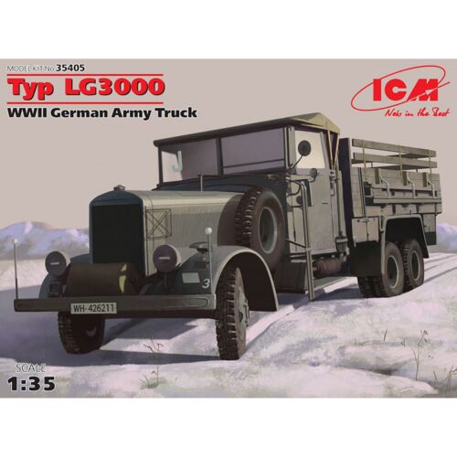 ICM 35405 Plastik Auto Bausatz Modelle Maßstab 1:35 Typ LG3000, WWII Wehrmacht LKW - Bild 14 von 14