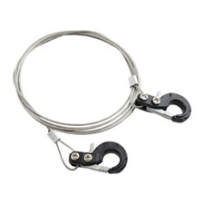 Realistic 110 Size Steel Tow Cable Tow Hooks For 110 Scale Off-road