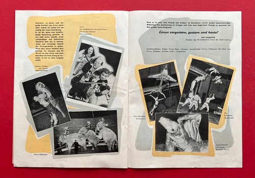 Zirkus Broschüre 1958 AEROS mit Noni präsentiert 150 Jahre Rund um die ( F21777 - Bild 8 von 9