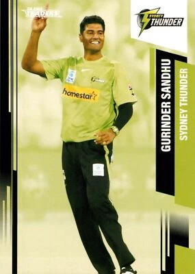 ✺Nouveau✺ 2022 2023 SYDNEY THUNDER BBL Cricket Card GURINDER SANDHU Traders - Photo 1/3