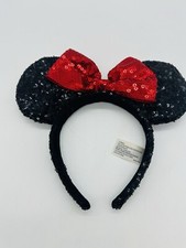 Disney Minnie Mouse Plush Ears Headpiece Headband Costume Disney Parks Tag
