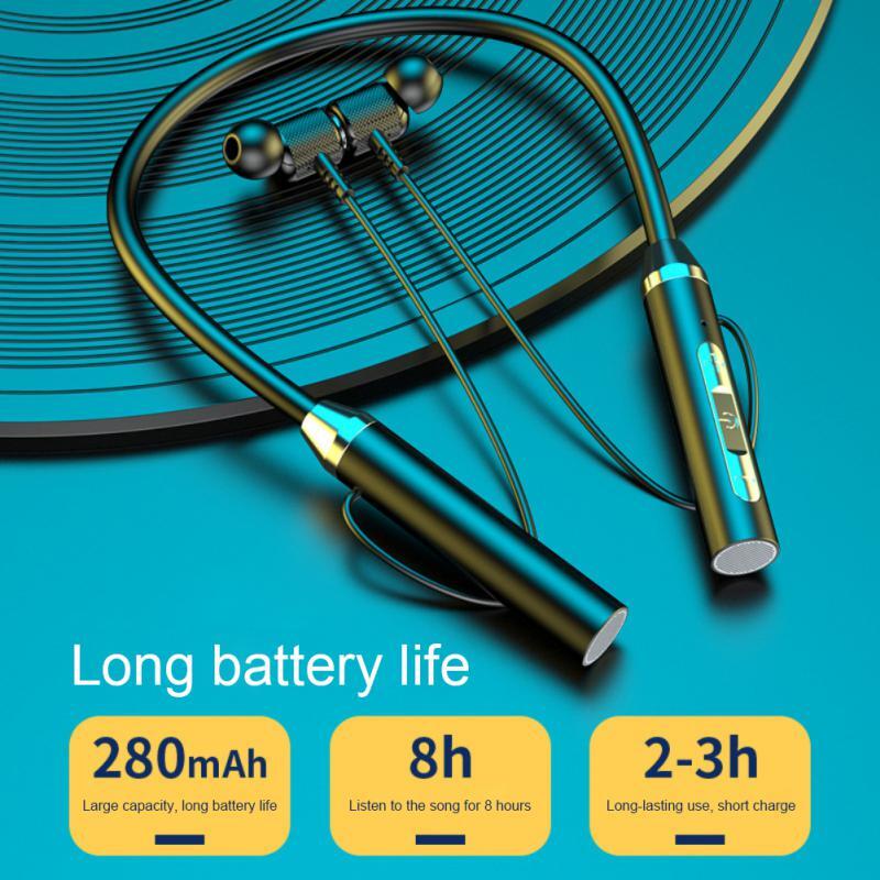 Waterproof Wireless Headphones Neck Explosive Hanging Earphones Portable Wireles