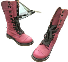 Dr Martens 1914 triumph grape purple floral broadway leather boots UK 4 EU 37