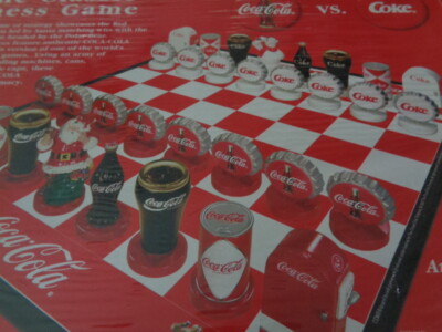 Coca Cola Coke Chess Set Game Collector