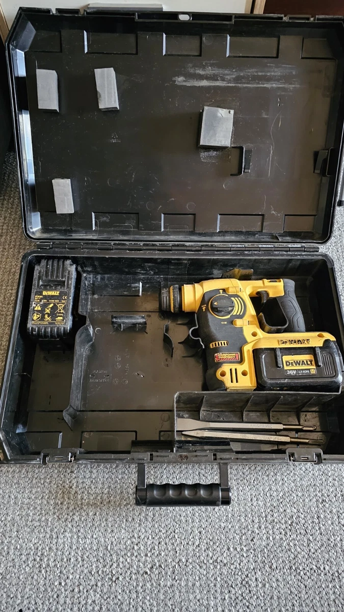 DEWALT DCH363 36v SDS Hammer Drill 2x 2AH Batteries NO CHARGER eBay