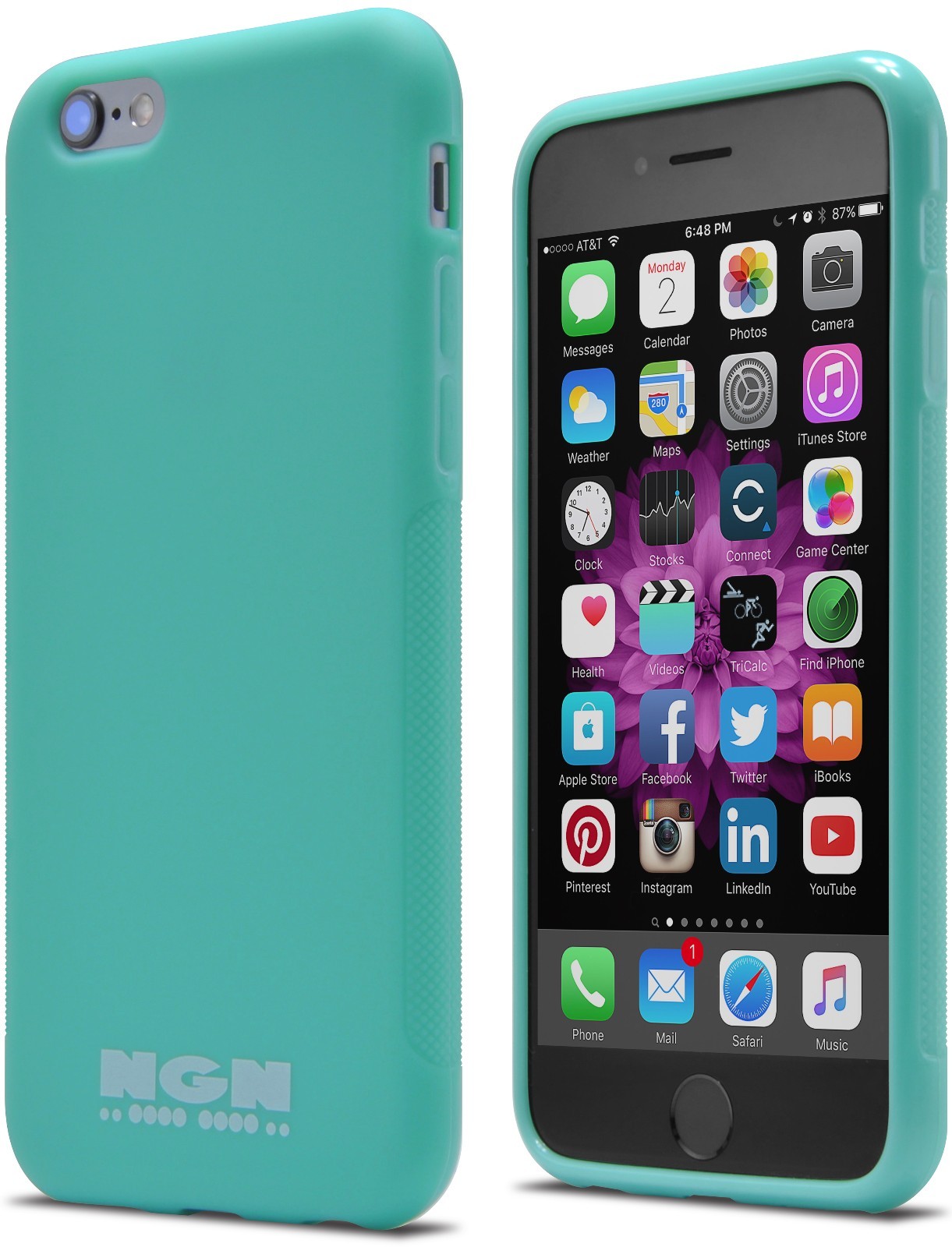 Slim Ultra-Grip TPU iPhone 6 Case in Deco Turquoise – NGN 6s  -image