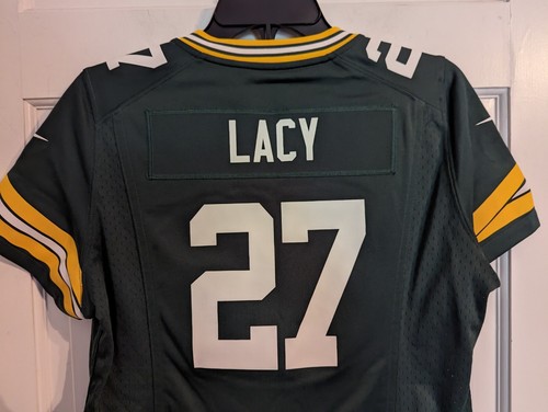 Green Bay Packers Nike NFL On Field Green Eddie Lacy #27 Youth Jersey sz L - Picture 9 of 9