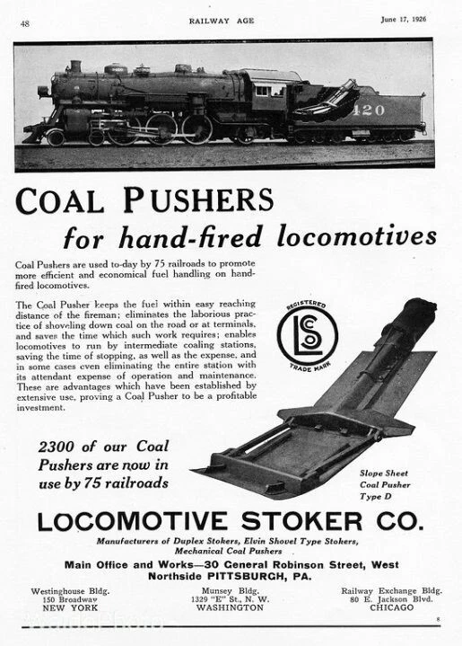 Messing / Brass US-Dampflokomotive Nachschiebezylinder PSC 32192 , Coal Pusher - Bild 2 von 4