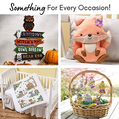 Bucilla Felt Applique 6 Piece Ornament Making Kit Easter Bonnet Parade bucilla-felt-applique-6-piece-ornament-making-kit-easter-bonnet-parade