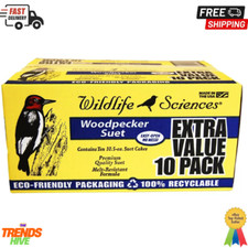 Woodpecker Suet Cake for Wild Birds 10.5oz Melt-Resistant Formula food