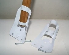 Flag Pole Holder 3/4" Mounting Bracket for House Zinc Plated Steel Heavy Duty