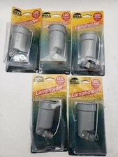 LOT OF 5 GRAY WTHRPRF LAMPHOLDER,5606-5 BELL OUTDOR