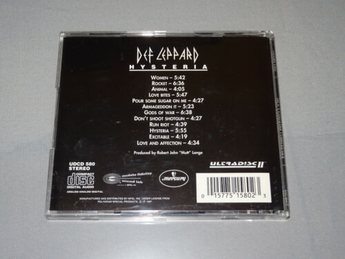 DEF LEPPARD - HYSTERIA / MFSL 24 KARAT GOLD USA-CD (ULTRADISC II) UDCD 580 - Bild 2 von 4