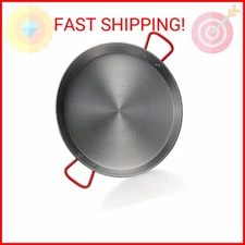 Garcima 9.5-inch Carbon Steel Paella Pan, 24cm