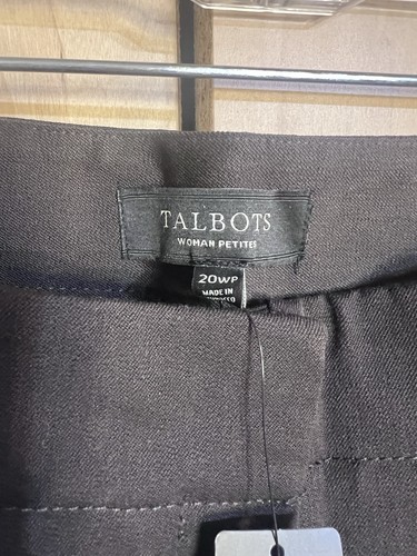NWT Talbots Heritage Pants Women’s Size 20WP Brown Straight Leg Career - Picture 3 of 4