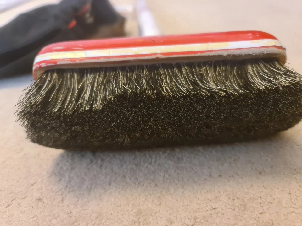 Vintage 1920s Martins Sports Mitzi Wood Curling Broom Horsehair Brush Antique - image 3 of 4