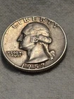 1957 d washington quarter silver