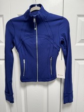 NWT Lululemon Cropped Define Jacket Nulu Clubhouse Blue Size 2