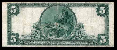 1902 5 $ The Chemical National Bank of New York, New York CH# 1499 (AEE) - Bild 2 von 3