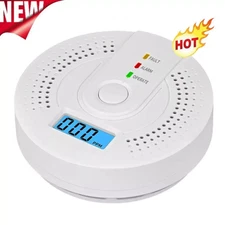Carbon Monoxide Detector Warning Alarm Sensor LED Digital Battery Powered