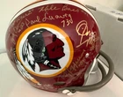 Signed by 15 Washington Redskins Autographed Full Size Replica Helmet w/COA