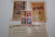 Vintage Looney Tunes Stickers Dick Tracy Fingerprint Lone Ranger Pen Lot