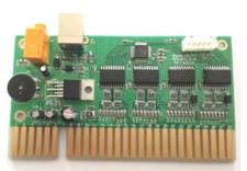 Jamma Interface to USB PC Joystick w/ audio amplifier PCB for MAME or Hyperspin