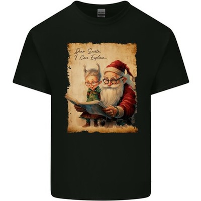 Liebe Weihnachtsmann I Can Explain Weihnachten Herren Leichte Baumwolle T-Shirt