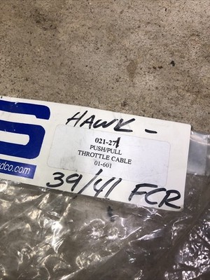 Sudco Hawk 650 Throttle Cables For FCR Flatside Carburetors Push pull Honda GT 