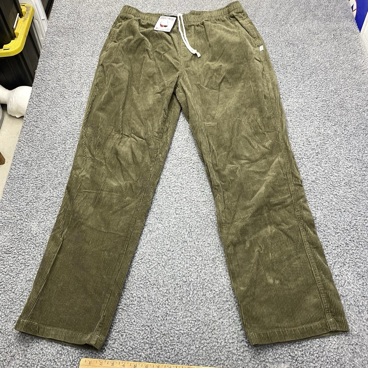 USA製BIRDWELL CORDUROY BEACH PANTS Birdwell Beach Britches Men's XL Corduroy Pants Drawstring