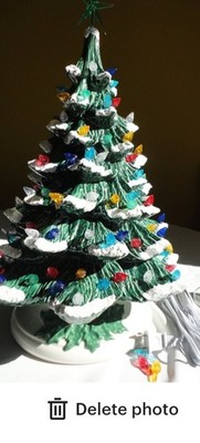 Ceramic Christmas Tree Nowell..Made In The USA