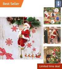 Unique Electric Climbing Santa Ornament: Musical Indoor/Outdoor Decoration
