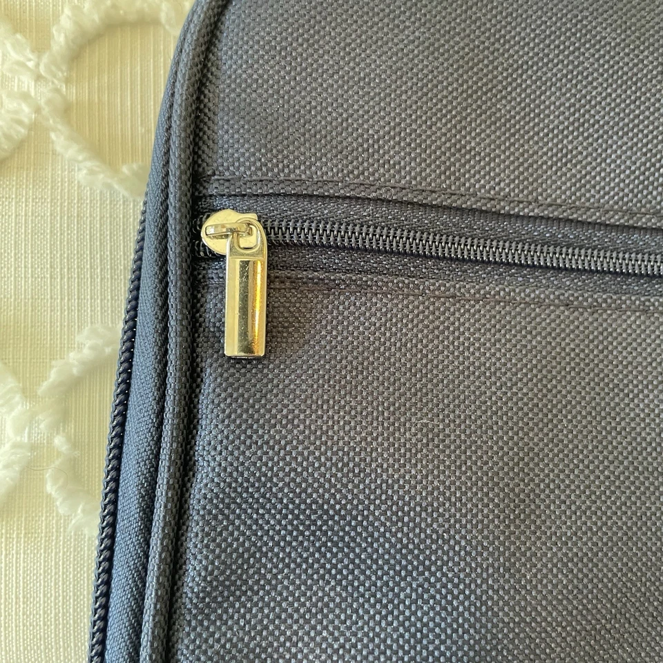 Estuche de Transporte para Tablet Laptop Paisley/Azul 13” X9” Mango, Muchas Áreas de Almacenamiento Foto 3 de 4