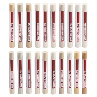 Wood Filler Sticks，20 Colors Wood Repair Wax Crayons Furniture Markers Touch u