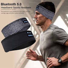 Bluetooth Sleep Headband Headphones Eye Mask Wireless Sports Music Headset 5.0